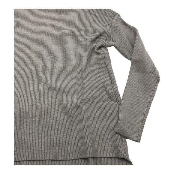 Devotion by Cyrus Womens Medium Oversized Cowl Neck Ribbed Knit Sweater Gray - Picture 5 of 11